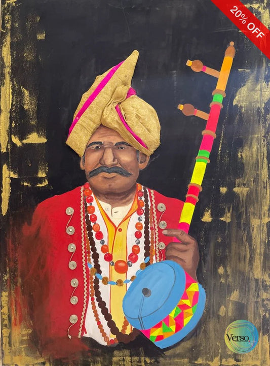 Joy of Cholistan Series 1 36 x 47.5 cm / Acrylic / Unframed, shipped in a roll