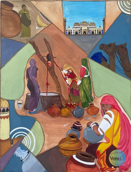 Joy of Cholistan Series 2 48 x 59.5 cm / Acrylic / Unframed, shipped in roll