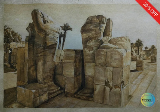 Karnak temple 42 x 30 cm / Pen & Ink / Unframed, shipped in roll
