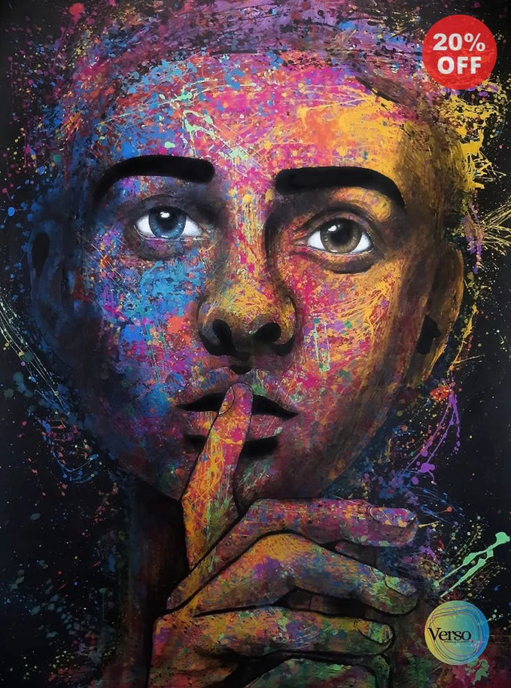 Keberucapan (The Speech) 60 x 80 cm / Acrylic / Unframed, shipped in a roll