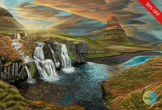 Kirkjufell 36 x 24 cm / Oil / Unframed, shipped in roll