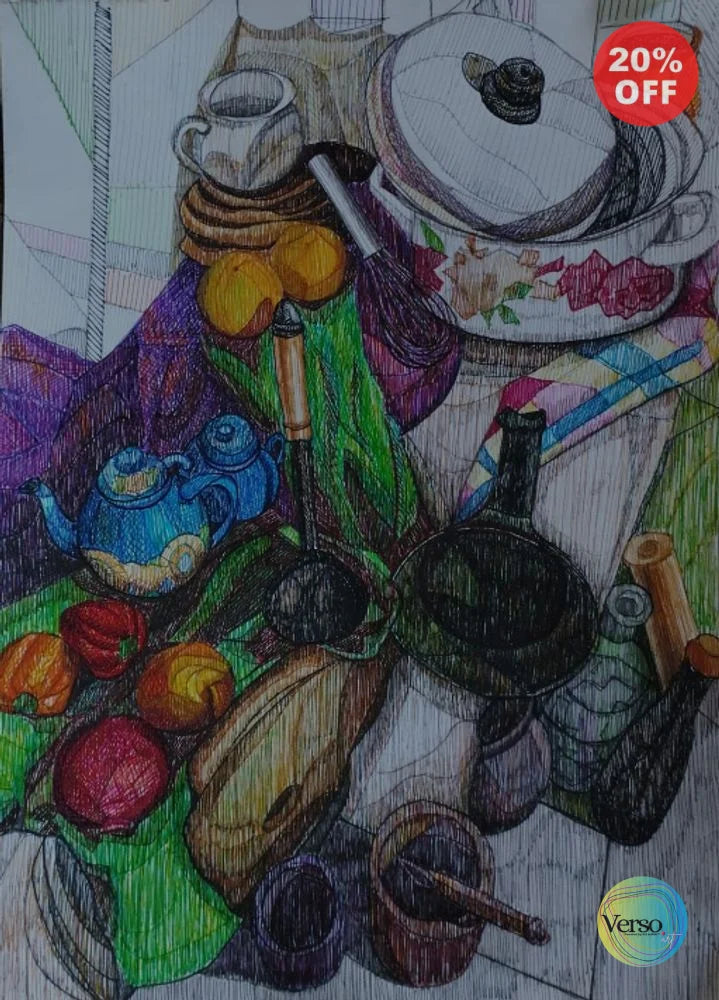 Kitchen Knee 24.5 x 34.2 cm / Pen & Ink / Unframed, shipped in roll