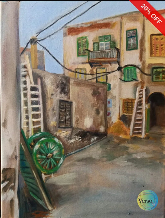 kom al daka 30 x 40 cm / Oil / Unframed, shipped in roll