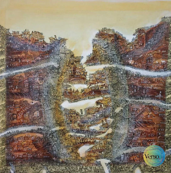 Krishna Leela 24 x 24 cm / Acrylic / Unframed, shipped in a roll