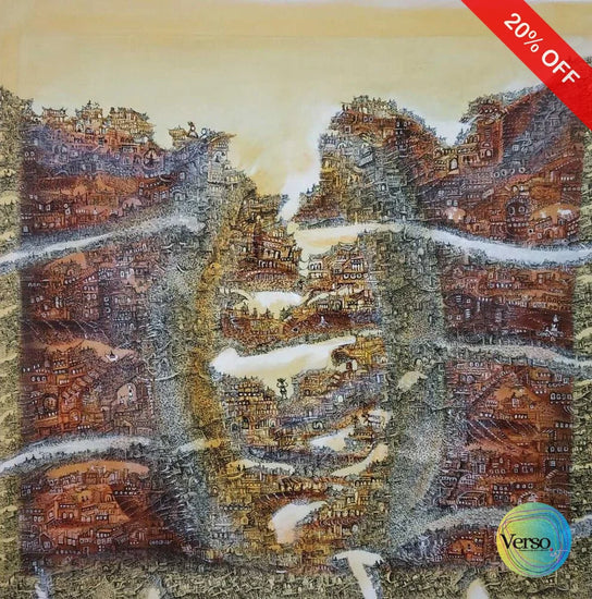 Krishna Leela 24 x 24 cm / Acrylic / Unframed, shipped in a roll