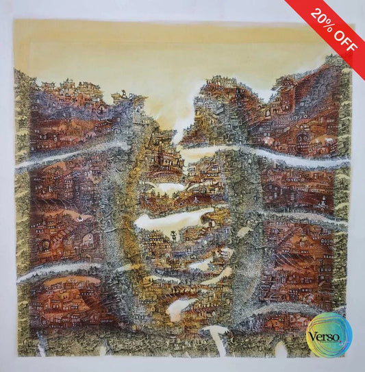 Krishna Leela 24 x 24 cm / Acrylic / Unframed, shipped in a roll