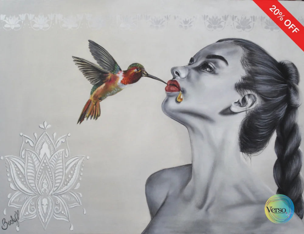 Labios de miel (Honey lips) 80 x 60 cm / Oil / Unframed, shipped flat