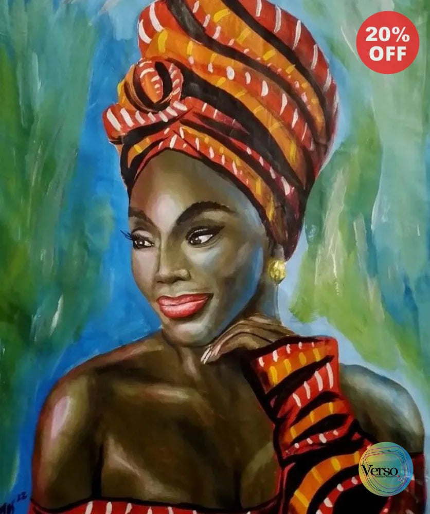Lady II 50 x 70 cm / Acrylic / Unframed, shipped in a roll