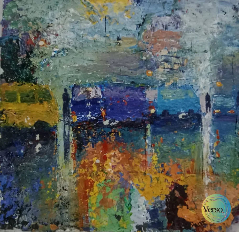 Lagos 11 x 11 cm / Oil / Unframed, shipped in roll