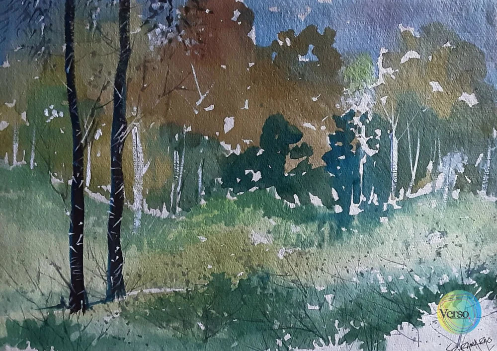 Landscape 11 14 x 10 cm / Watercolor / Unframed, shipped in a roll