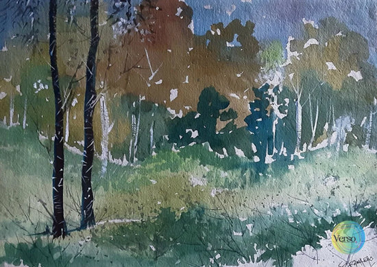 Landscape 11 14 x 10 cm / Watercolor / Unframed, shipped in a roll