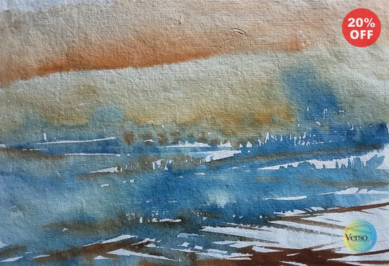Landscape 12 10 x 8 cm / Watercolor / Unframed, shipped in a roll