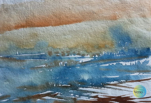 Landscape 12 10 x 8 cm / Watercolor / Unframed, shipped in a roll