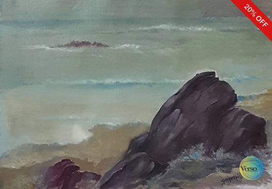 Landscape 13 14 x 10 cm / Watercolor / Unframed, shipped in a roll