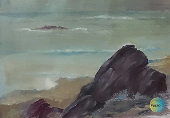 Landscape 13 14 x 10 cm / Watercolor / Unframed, shipped in a roll