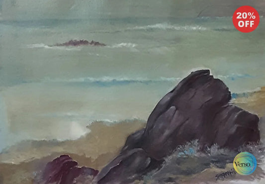 Landscape 13 14 x 10 cm / Watercolor / Unframed, shipped in a roll