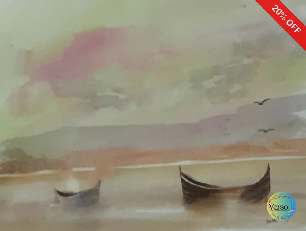 Landscape 17 14 x 10 cm / Watercolor / Unframed, shipped in a roll