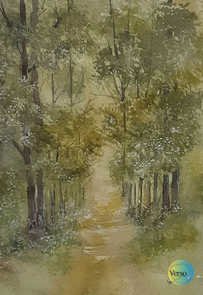 Landscape 19 10 x 14 cm / Watercolor / Unframed, shipped in a roll