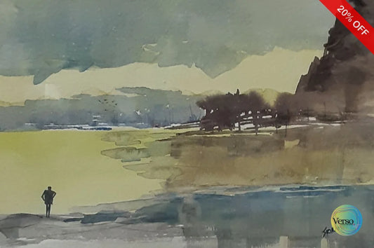 Landscape 4 14 x 10 cm / Watercolor / Unframed, shipped in a roll