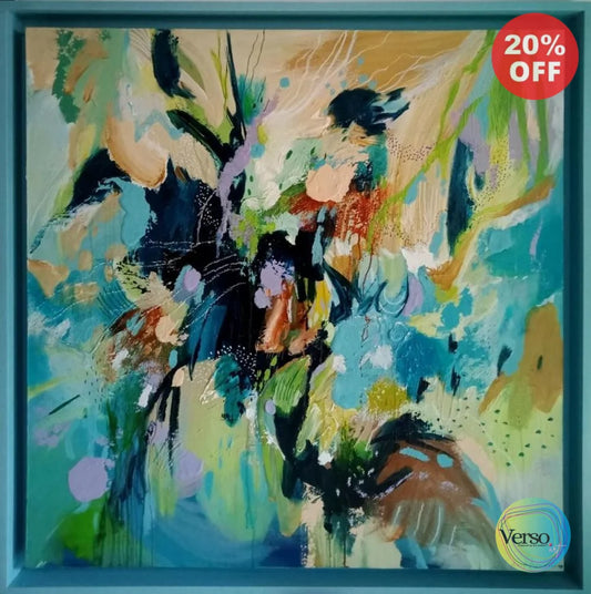 Langit Terhalang - 100 x 100 cm / Acrylic / Unframed, shipped in a roll