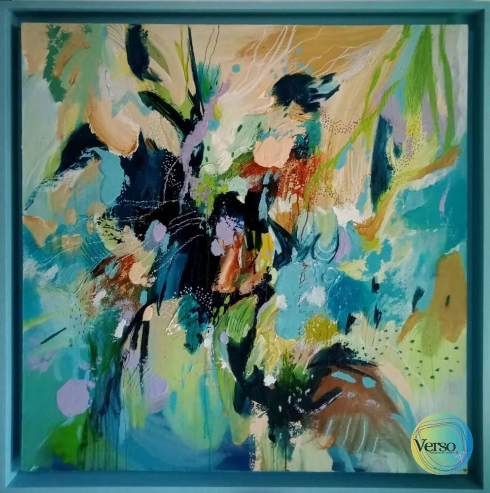 Langit Terhalang - 100 x 100 cm / Acrylic / Unframed, shipped in a roll