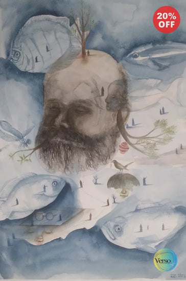 Life 40 x 30 cm / Watercolor / Unframed, shipped in roll