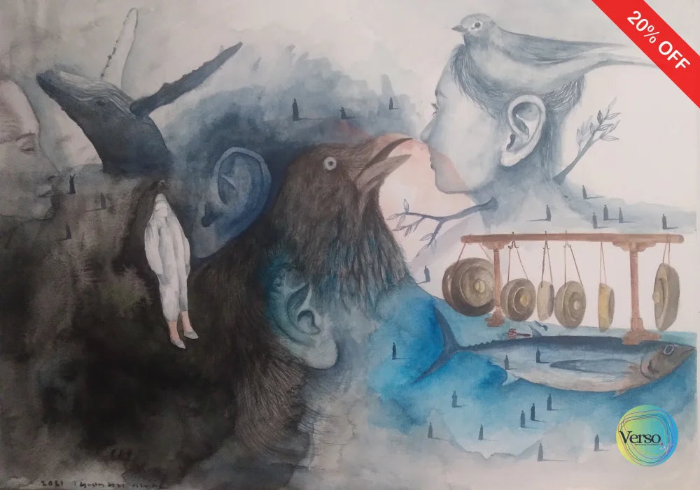 Light of Hope 40 x 30 cm / Watercolor / Unframed, shipped in roll