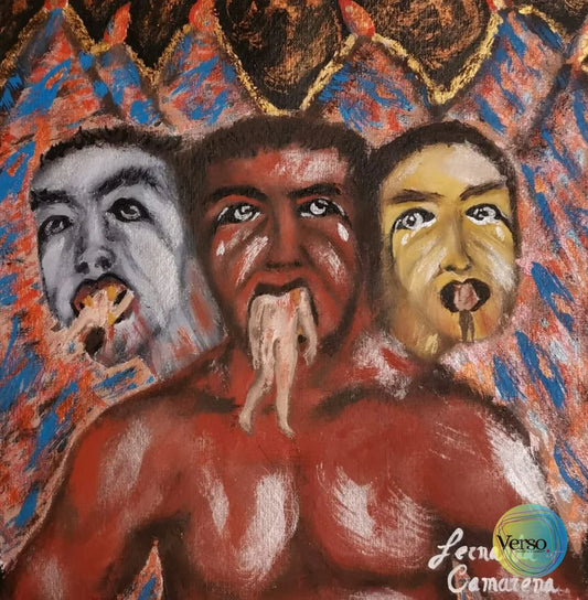 L’Inferno di Lucifero 20 x 22 cm / Acrylic / Unframed, shipped in roll