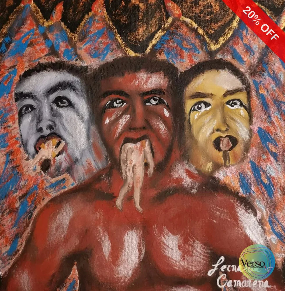 L’Inferno di Lucifero 20 x 22 cm / Acrylic / Unframed, shipped in roll