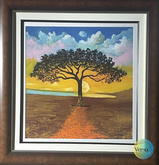 lonesome ghost 18 x 18 cm / Print / Framed, shipped flat