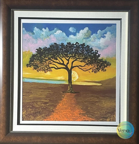 lonesome ghost 18 x 18 cm / Print / Framed, shipped flat