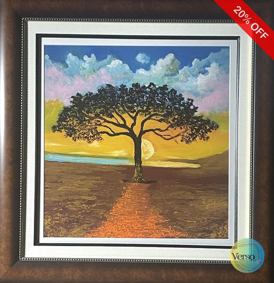 lonesome ghost 18 x 18 cm / Print / Framed, shipped flat