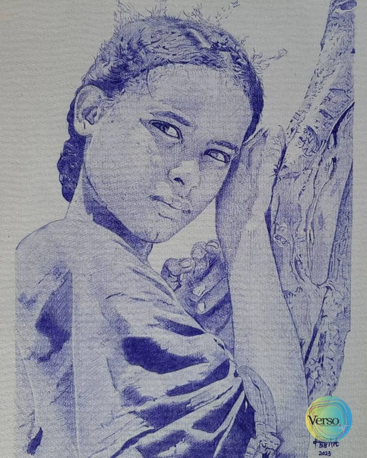 Longing for home 18 x 25 cm / Pen & Ink / Unframed, shipped in roll