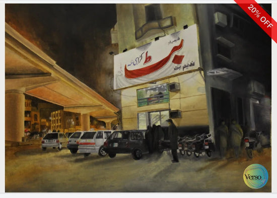 Love at first bite 36 x 24 cm / Oil / Unframed, shipped in roll