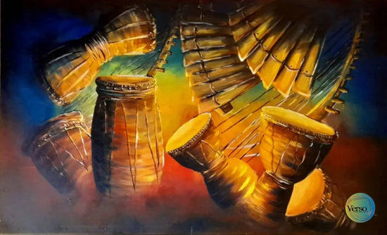 Love for musical instruments 110 x 70 cm / Acrylic / Unframed, shipped in roll