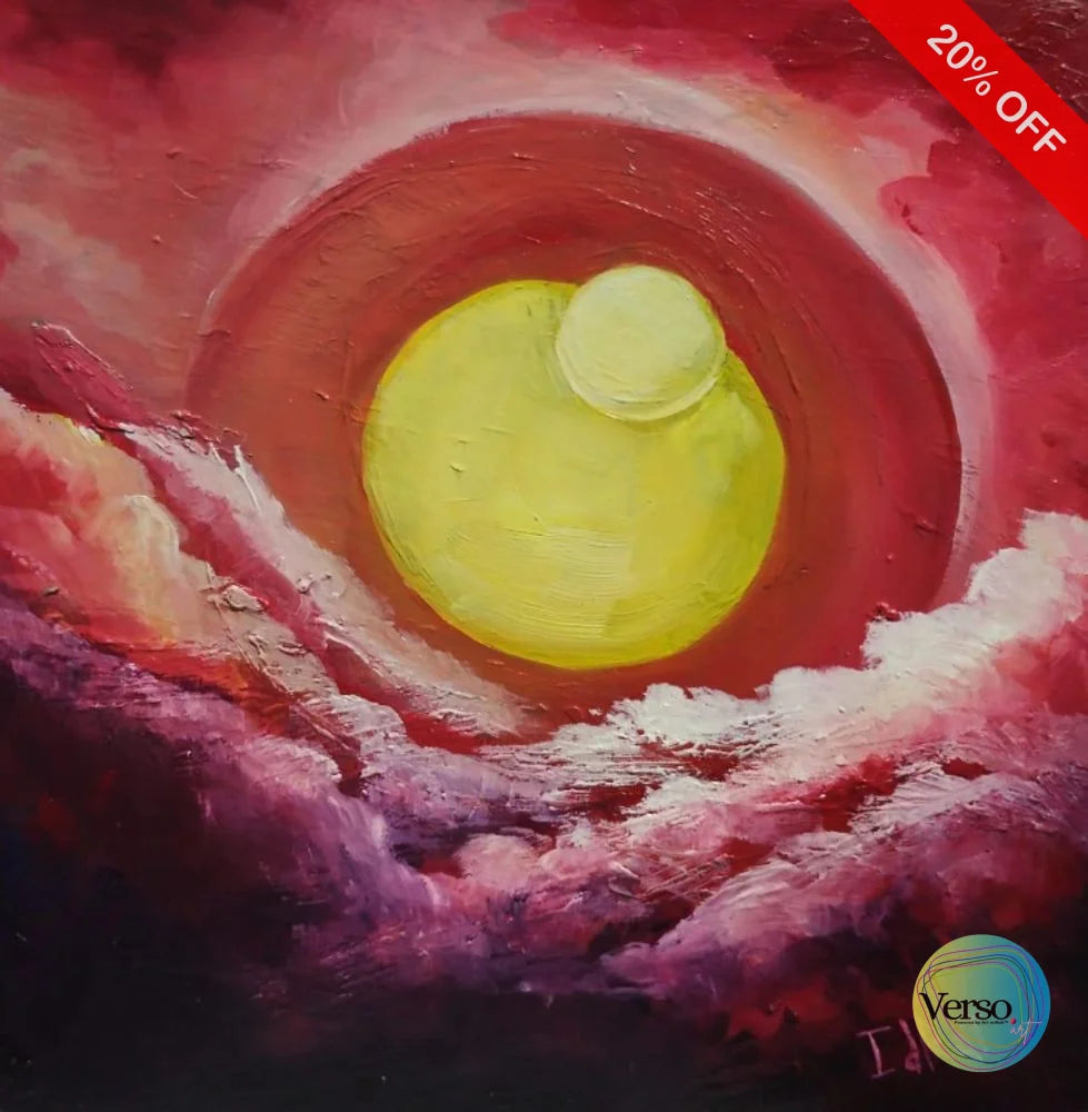 Lunas hermanas 20 x 20 cm / Oil / Unframed, shipped in roll