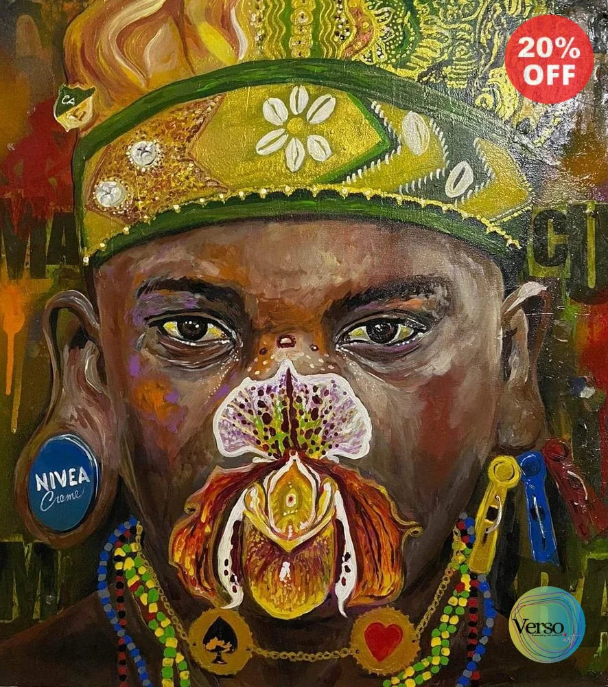Macumba 50 x 55 cm / Acrylic / Unframed, shipped in roll