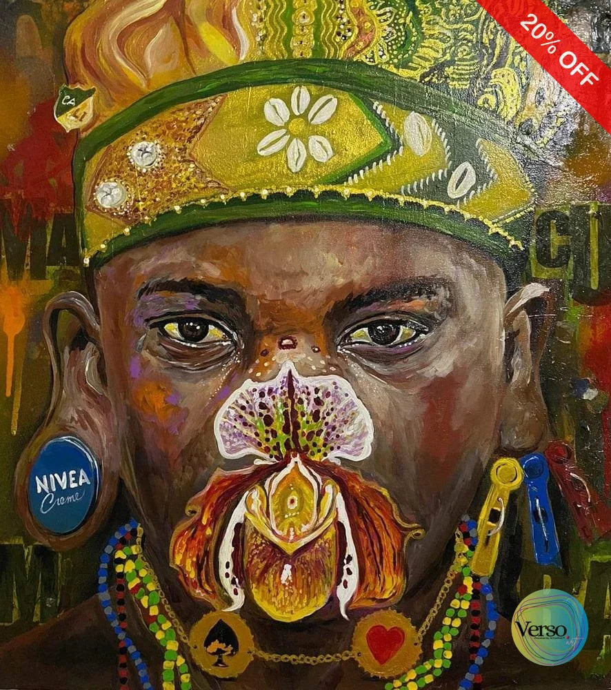 Macumba 50 x 55 cm / Acrylic / Unframed, shipped in roll