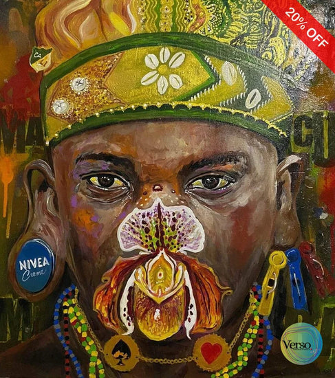 Macumba 50 x 55 cm / Acrylic / Unframed, shipped in roll