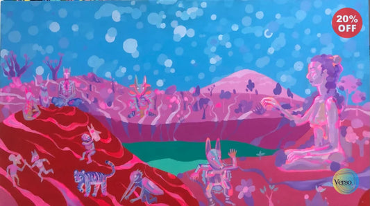 Maestra de la contemplecion 70 x 40 cm / Acrylic / Unframed, shipped flat