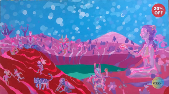 Maestra de la contemplecion 70 x 40 cm / Acrylic / Unframed, shipped flat