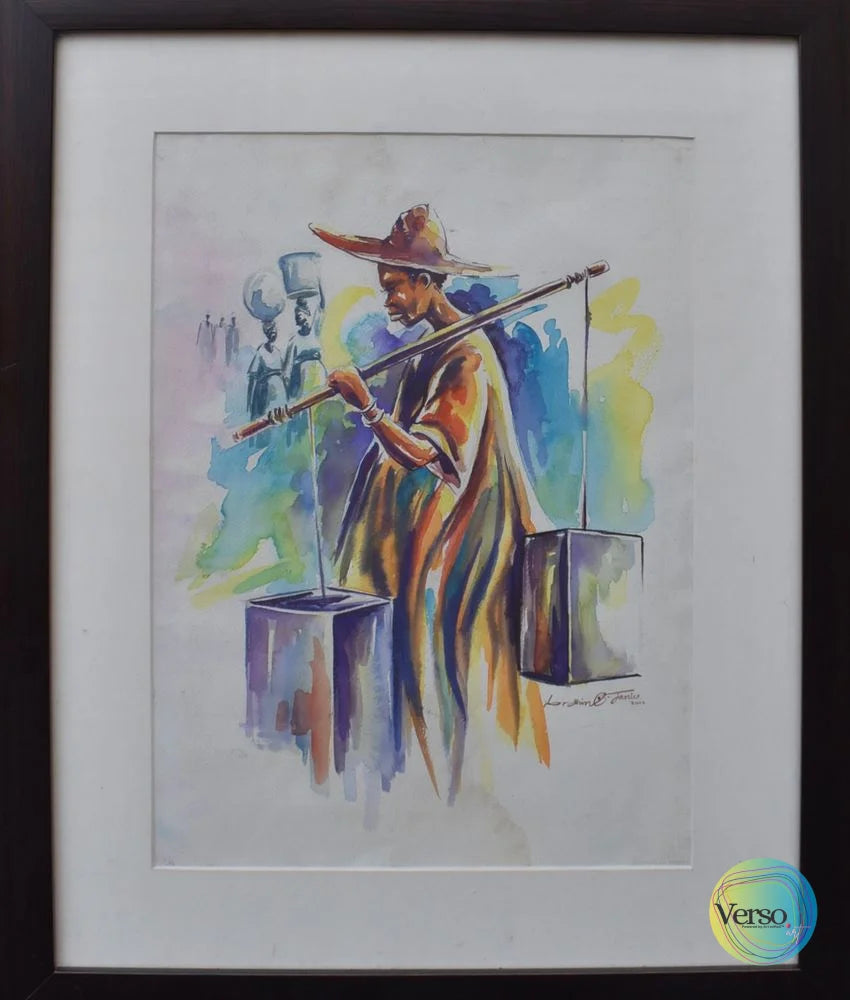 Mai Ruwa - 10.5 x 15 cm / Watercolor / Framed, shipped flat
