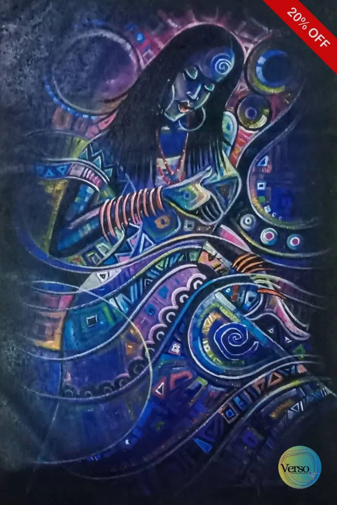 Maiden Lady 24 x 36 cm / Acrylic / Unframed, shipped in roll