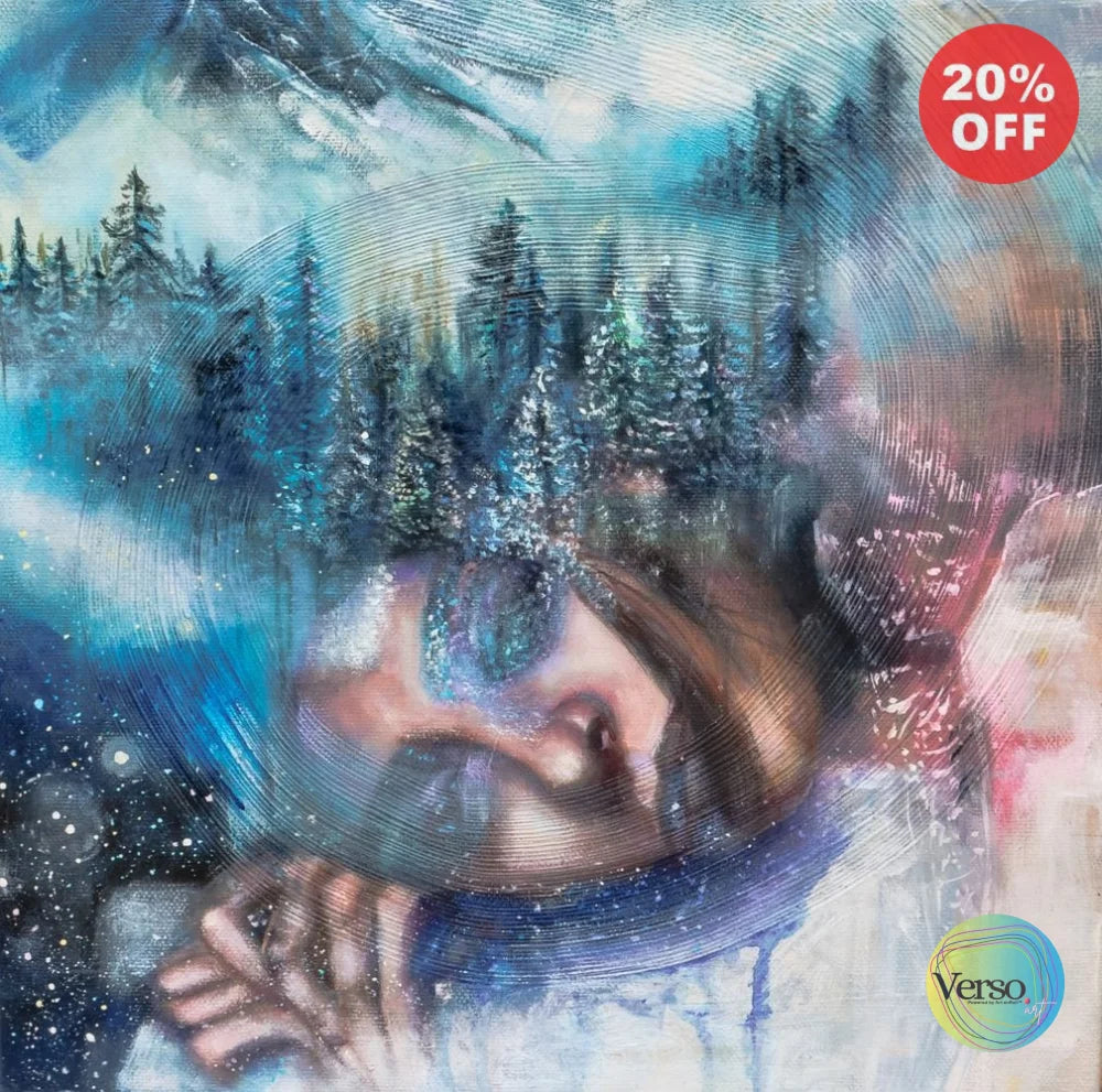 Maiden of the Woods 30 x 30 cm / Oil / Unframed, shipped in roll
