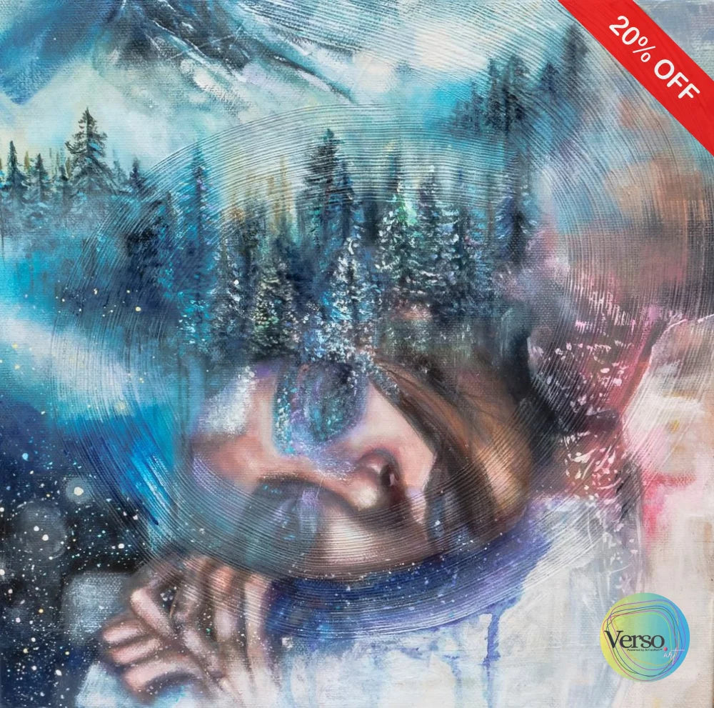 Maiden of the Woods 30 x 30 cm / Oil / Unframed, shipped in roll