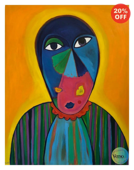 Man 80 x 120 cm / Oil / Unframed, shipped in roll