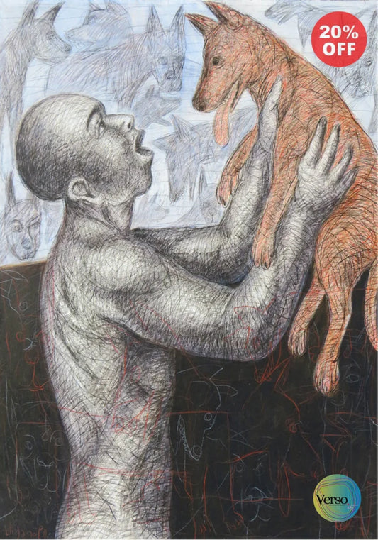 Man and Dog Series 06 - 100 x 120 cm / Mixed / Unframed, shipped in a roll