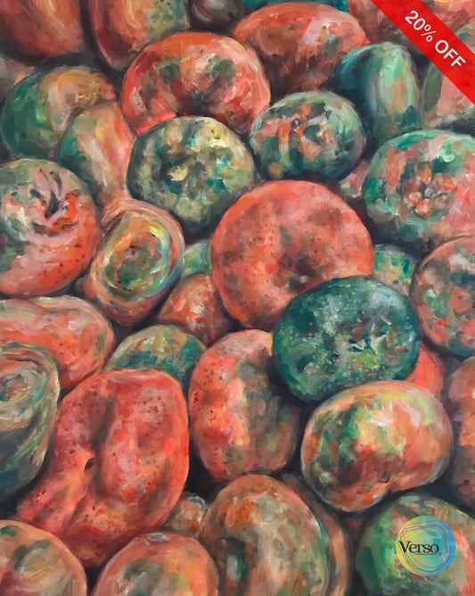 Mandarinas 30 x 40 cm / Acrylic / Unframed, shipped flat