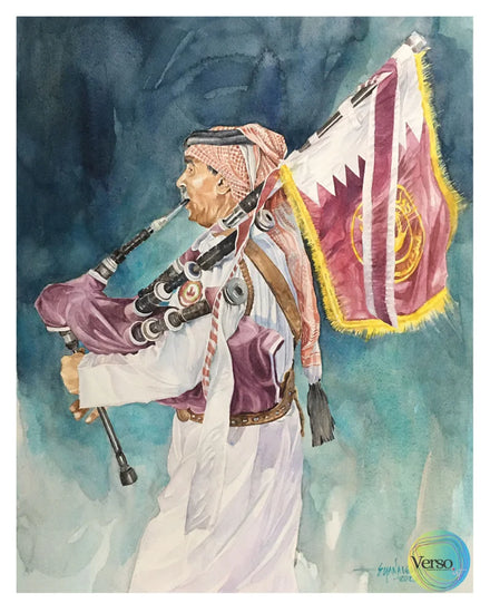 March Forward 50 x 70 cm / Watercolor / Unframed, shipped in roll