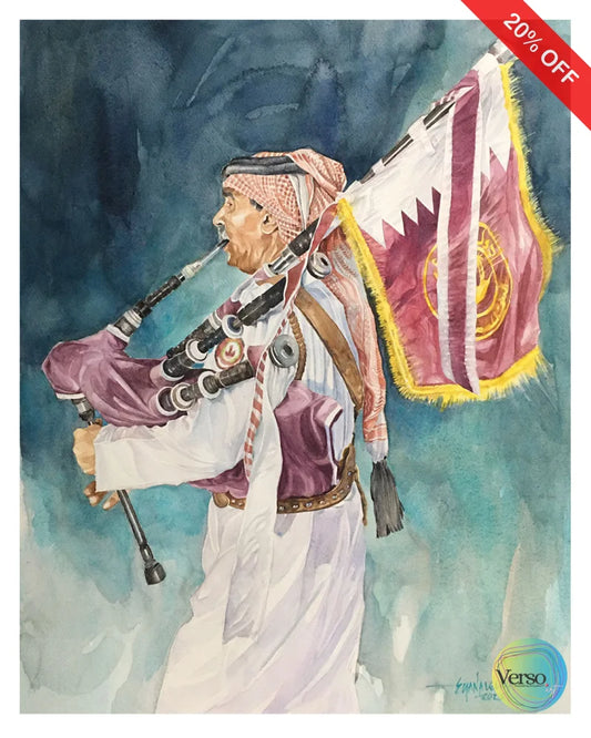 March Forward 50 x 70 cm / Watercolor / Unframed, shipped in a roll